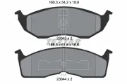 Bremsbelagsatz, Scheibenbremse Vorderachse TEXTAR 2304301