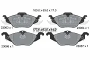 Bremsbelagsatz, Scheibenbremse Vorderachse TEXTAR 2306302