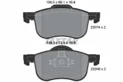 Bremsbelagsatz, Scheibenbremse Vorderachse TEXTAR 2307401