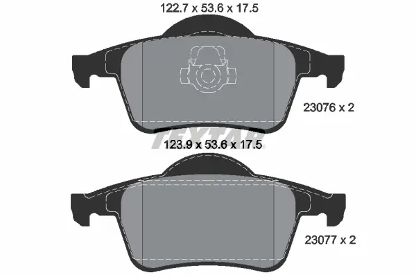 Bremsbelagsatz, Scheibenbremse Hinterachse TEXTAR 2307602