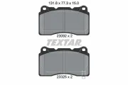 Bremsbelagsatz, Scheibenbremse Vorderachse TEXTAR 2309204