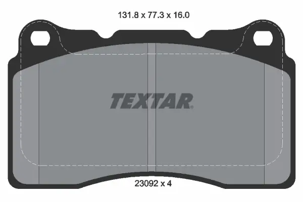 Bremsbelagsatz, Scheibenbremse Vorderachse TEXTAR 2309203
