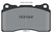 Bremsbelagsatz, Scheibenbremse Vorderachse TEXTAR 2309203