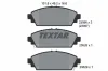 Bremsbelagsatz, Scheibenbremse Vorderachse TEXTAR 2309601
