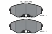 Bremsbelagsatz, Scheibenbremse Vorderachse TEXTAR 2318401