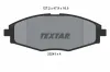 Bremsbelagsatz, Scheibenbremse Vorderachse TEXTAR 2324102