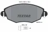 Bremsbelagsatz, Scheibenbremse Vorderachse TEXTAR 2327904