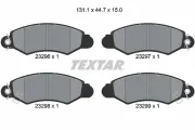 Bremsbelagsatz, Scheibenbremse Vorderachse TEXTAR 2329601