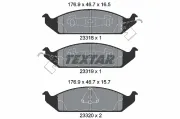 Bremsbelagsatz, Scheibenbremse Vorderachse TEXTAR 2331801