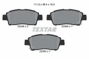 Bremsbelagsatz, Scheibenbremse Vorderachse TEXTAR 2334803