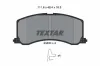Bremsbelagsatz, Scheibenbremse Vorderachse TEXTAR 2340001