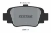 Bremsbelagsatz, Scheibenbremse Hinterachse TEXTAR 2345401