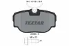 Bremsbelagsatz, Scheibenbremse Hinterachse TEXTAR 2345801