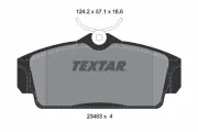 Bremsbelagsatz, Scheibenbremse Vorderachse TEXTAR 2346302