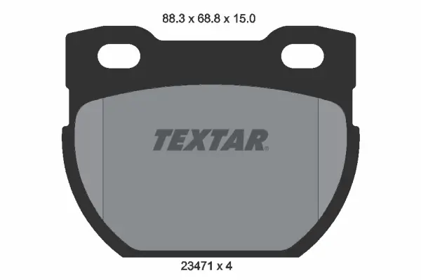 Bremsbelagsatz, Scheibenbremse Hinterachse TEXTAR 2347101