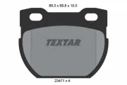 Bremsbelagsatz, Scheibenbremse Hinterachse TEXTAR 2347101