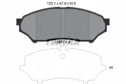 Bremsbelagsatz, Scheibenbremse Vorderachse TEXTAR 2348701