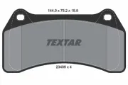 Bremsbelagsatz, Scheibenbremse Vorderachse TEXTAR 2348901