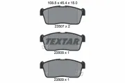 Bremsbelagsatz, Scheibenbremse Vorderachse TEXTAR 2350701