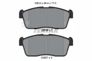 Bremsbelagsatz, Scheibenbremse Vorderachse TEXTAR 2350801