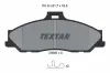 Bremsbelagsatz, Scheibenbremse Vorderachse TEXTAR 2354001