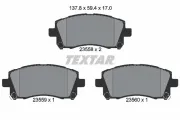 Bremsbelagsatz, Scheibenbremse Vorderachse TEXTAR 2355802