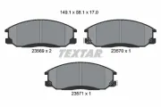 Bremsbelagsatz, Scheibenbremse Vorderachse TEXTAR 2356901