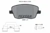 Bremsbelagsatz, Scheibenbremse Vorderachse TEXTAR 2358101