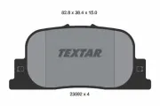Bremsbelagsatz, Scheibenbremse Hinterachse TEXTAR 2359201
