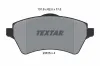 Bremsbelagsatz, Scheibenbremse Vorderachse TEXTAR 2361501