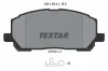 Bremsbelagsatz, Scheibenbremse Vorderachse TEXTAR 2370301