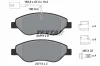 Bremsbelagsatz, Scheibenbremse Vorderachse TEXTAR 2371104