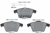 Bremsbelagsatz, Scheibenbremse Vorderachse TEXTAR 2374601