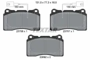 Bremsbelagsatz, Scheibenbremse Vorderachse TEXTAR 2375603