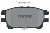 Bremsbelagsatz, Scheibenbremse Vorderachse TEXTAR 2375901