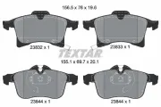 Bremsbelagsatz, Scheibenbremse Vorderachse TEXTAR 2383201