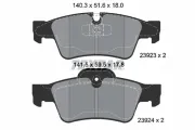 Bremsbelagsatz, Scheibenbremse Hinterachse TEXTAR 2392302