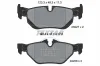 Bremsbelagsatz, Scheibenbremse Hinterachse TEXTAR 2392701
