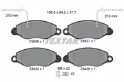 Bremsbelagsatz, Scheibenbremse Vorderachse TEXTAR 2393601