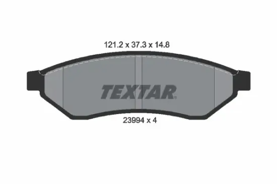 Bremsbelagsatz, Scheibenbremse Hinterachse TEXTAR 2399401 Bild Bremsbelagsatz, Scheibenbremse Hinterachse TEXTAR 2399401