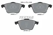 Bremsbelagsatz, Scheibenbremse Vorderachse TEXTAR 2400201