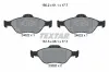 Bremsbelagsatz, Scheibenbremse Vorderachse TEXTAR 2402201