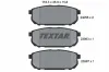 Bremsbelagsatz, Scheibenbremse Hinterachse TEXTAR 2405801