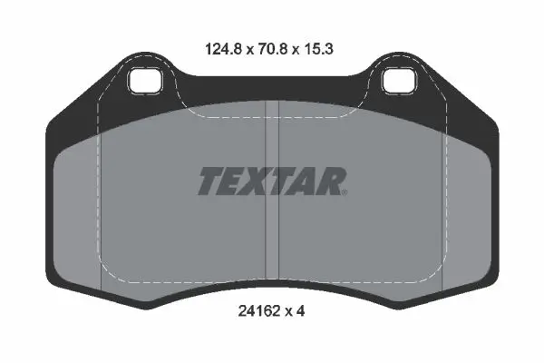 Bremsbelagsatz, Scheibenbremse Vorderachse TEXTAR 2416201