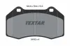 Bremsbelagsatz, Scheibenbremse Vorderachse TEXTAR 2416201