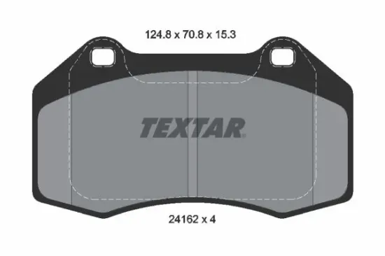 Bremsbelagsatz, Scheibenbremse Vorderachse TEXTAR 2416201 Bild Bremsbelagsatz, Scheibenbremse Vorderachse TEXTAR 2416201