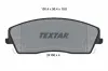 Bremsbelagsatz, Scheibenbremse Vorderachse TEXTAR 2416601