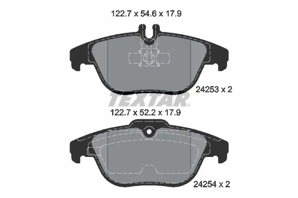 Bremsbelagsatz, Scheibenbremse Hinterachse TEXTAR 2425301