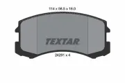 Bremsbelagsatz, Scheibenbremse Vorderachse TEXTAR 2429101