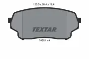Bremsbelagsatz, Scheibenbremse Vorderachse TEXTAR 2430101